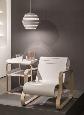 sort芬兰Artek北欧简约靠背椅现代休闲扶手椅ARMCHAIR 41 PAIMIO