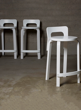 sort芬兰Artek矮吧凳吧椅High Chair K65餐厅酒吧木凳60高度凳子