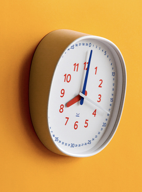 sort中国PUPUPULA可爱小笨钟儿童房静音挂钟卧室现代简约创意趣味