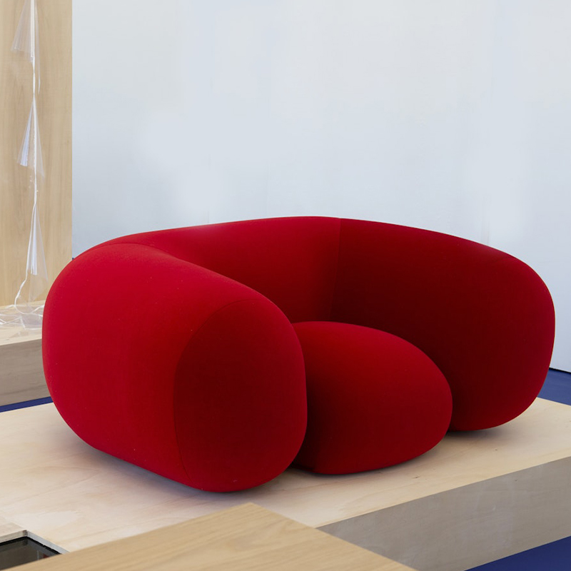 面包沙发单人休闲沙发椅现代简约