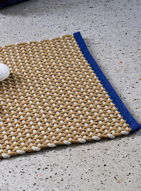 sort丹麦HAY北欧拼色编织地垫入户门垫卧室客厅踩脚垫子DOOR MAT
