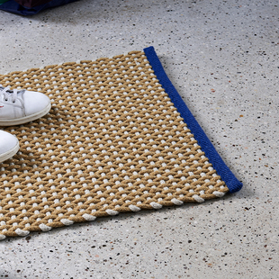 sort丹麦HAY北欧拼色编织地垫入户门垫卧室客厅踩脚垫子DOOR MAT