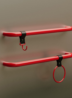 sort中国koosim糖果色挂钩毛巾环置物袋毛巾杆置物架皮革配件pipe