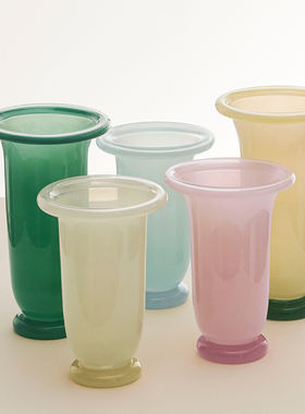 sort丹麦HAY花瓶糖果色渐变玻璃北欧现代简约装饰摆件Empire Vase