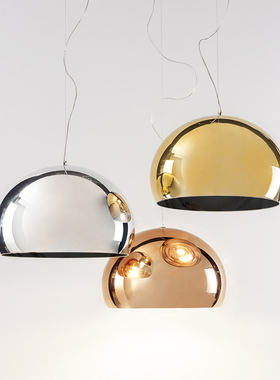 sort意大利Kartell圆吊灯餐厅灯卧室金色银色玫瑰金现代时尚FL/Y