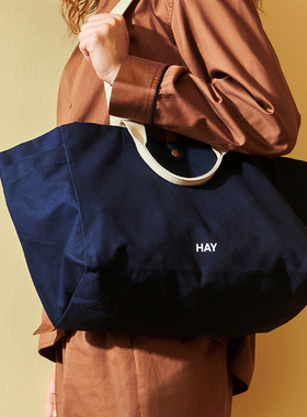 sort丹麦HAY棉布包帆布包大容量旅行托特包手提购物袋WEEKEND BAG