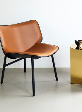 sort丹麦HAY软包布艺休闲椅北欧现代简约创意皮椅子会客椅DAPPER