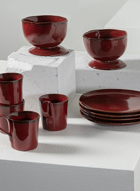 sort比利时SERAX艺术家联名LA MERE手捏陶艺陶瓷餐具餐盘碗咖啡杯