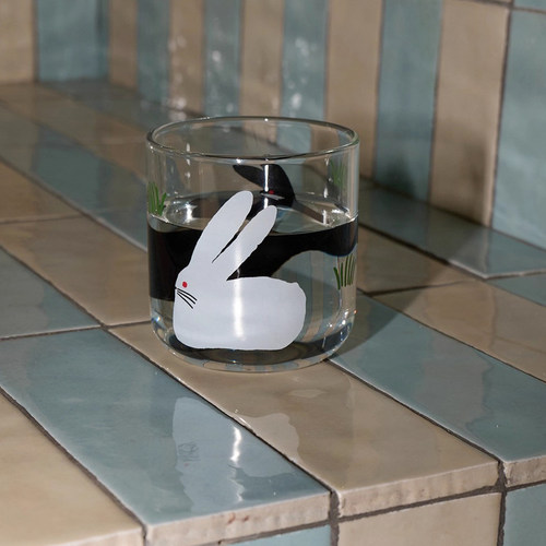 小动物玻璃杯艺术绘画玻璃杯子