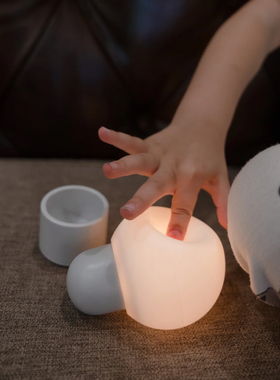 sort中国PUPUPULA小灯泡充电硅胶小夜灯卧室睡眠儿童护眼喂奶婴儿