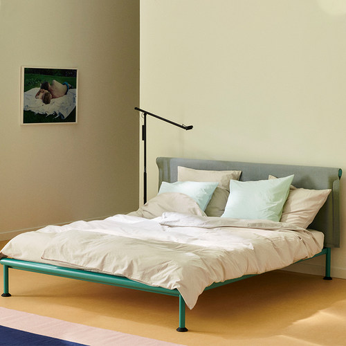 北欧钢架床现代简约单人床双人床