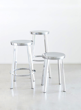 sort意大利MAGIS进口铝抛光凳子吧台凳现代艺术创意DEJA-VU STOOL