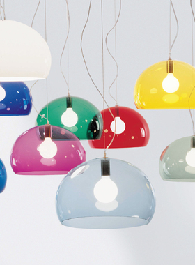 sort意大利Kartell彩色透明亚克力吊灯现代简约客厅卧室餐厅FL/Y