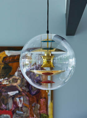 sort丹麦VERPAN球形星球吊灯北欧现代经典复古卧室餐厅灯VP GLOBE