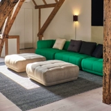 Сортировать датский сено новый кожаный диван высокий импорт Quilton Modern Home Living Multiplayer Dofa