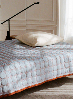 sort丹麦HAY衍缝被北欧卧室创意春秋盖毯空调薄被棉毯子MEGA DOT