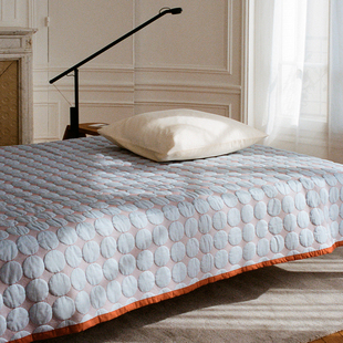 sort丹麦HAY衍缝被北欧卧室创意春秋盖毯空调薄被棉毯子MEGA DOT