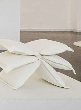 sort中国一周设计Flounce Stool花边凳抱枕凳玄关凳子梳妆凳现代