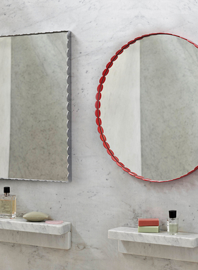 sort丹麦HAY彩色弧形镜穿衣镜玄关卫生间浴室挂镜北欧ARCS MIRROR