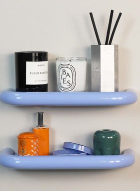 sort中国koosim糖果色不锈钢置物架浴室卫生间上墙收纳壁挂架pipe