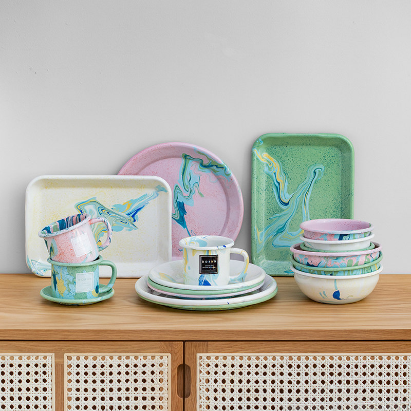 土耳其BORNN手工艺术搪瓷餐具