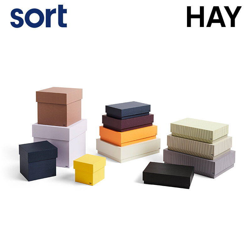 Sortland Box sort丹麦HAY纸质储物收纳盒装饰礼品盒北欧简约礼盒包装盒BOX BOX_虎窝淘