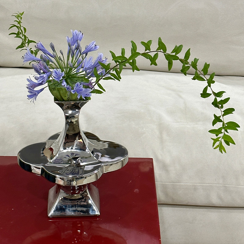 浮笙门Fusen海棠纹花瓶陶瓷花器