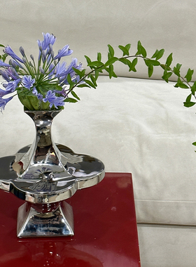 sort中国浮笙门Fusen海棠纹花瓶陶瓷花器现代简约新中式装饰摆件