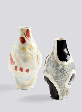 sort丹麦HAY手工陶瓷花瓶北欧简约创意抽象艺术JESSICA HANS VASE