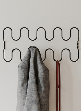 sort中国koosim波浪挂钩复古装饰衣帽钩玄关入户客厅现代简约wave