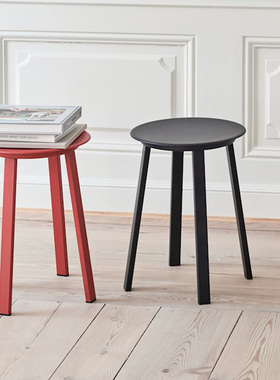 sort丹麦HAY旋转圆凳子北欧现代简约金属餐凳餐椅Revolver Stool