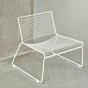 sort丹麦HAY餐椅钢丝椅钢筋椅北欧现代休闲椅躺椅阳台户外椅子Hee