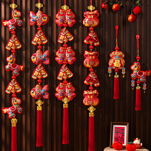 2026马年新年装饰品挂件过年春节福袋挂饰家里客厅背景墙氛围布置