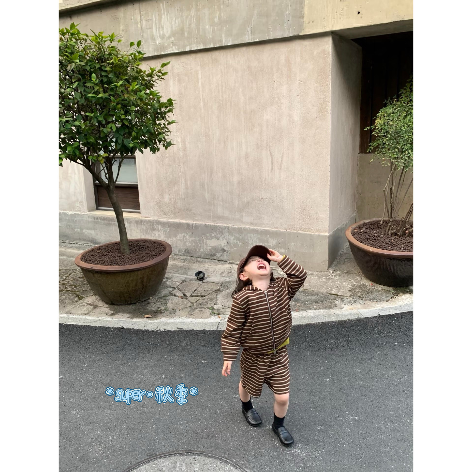 女童26秋季森系连帽卫衣外套套装