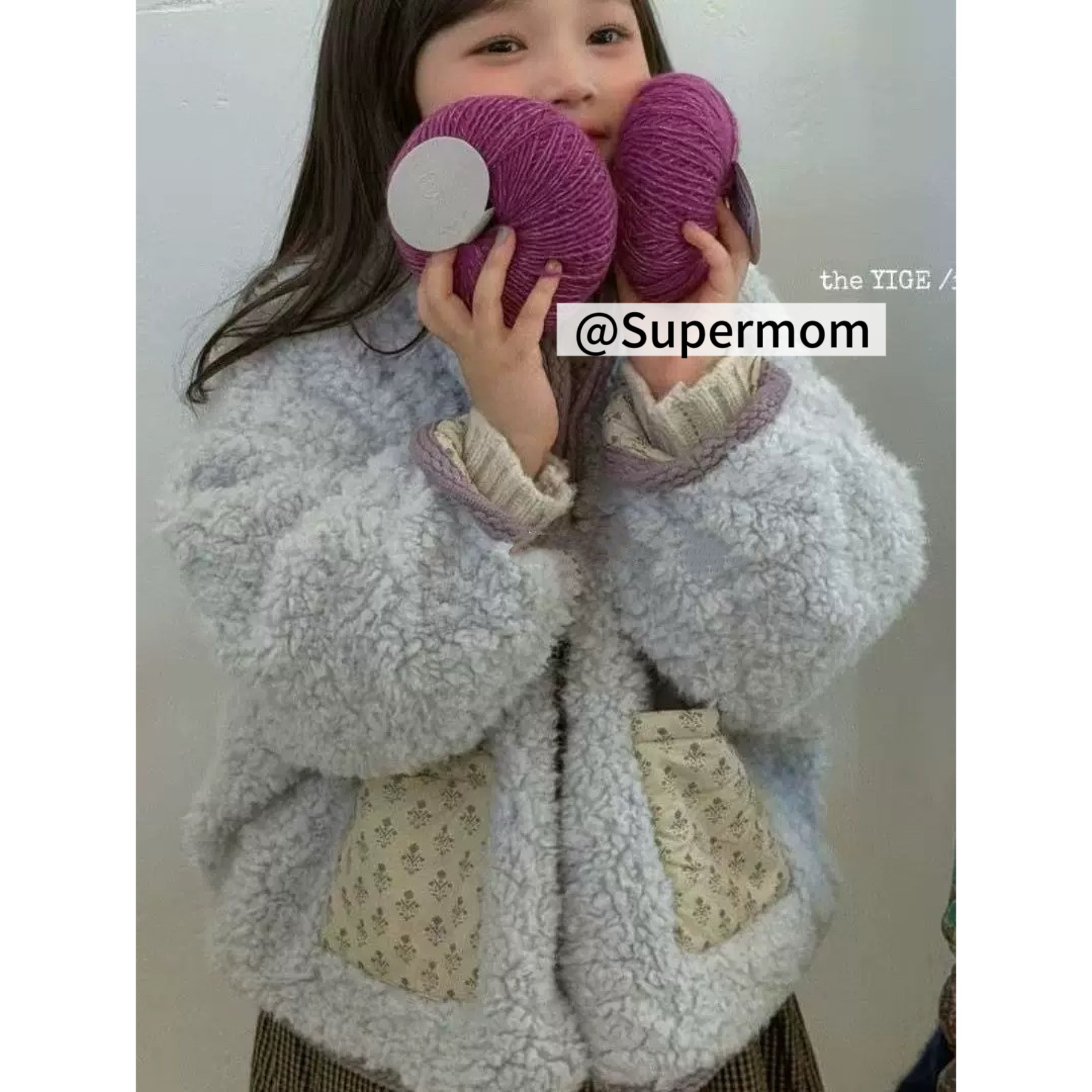 女童26冬季羊羔毛棉服外套