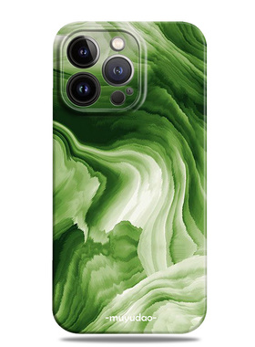 绿色渐变岩石ins风适用苹果15promax手机壳13小米14华为mate60高级感nova12一加oppo全包vivox100三星S24红米