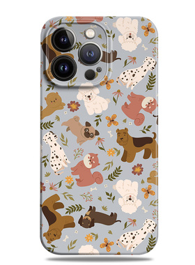 贵宾小狗卡通可爱适用苹果16promax手机壳1512小米14华为mate60菲林p70荣耀200高级感nova13一加oppo全包vivo