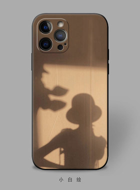 适用苹果12mini/xr/678pluse/iphone11promax手机壳ins风光影女孩