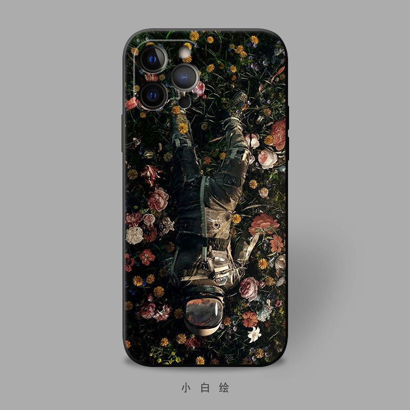 适用苹果手机壳复古风宇航员