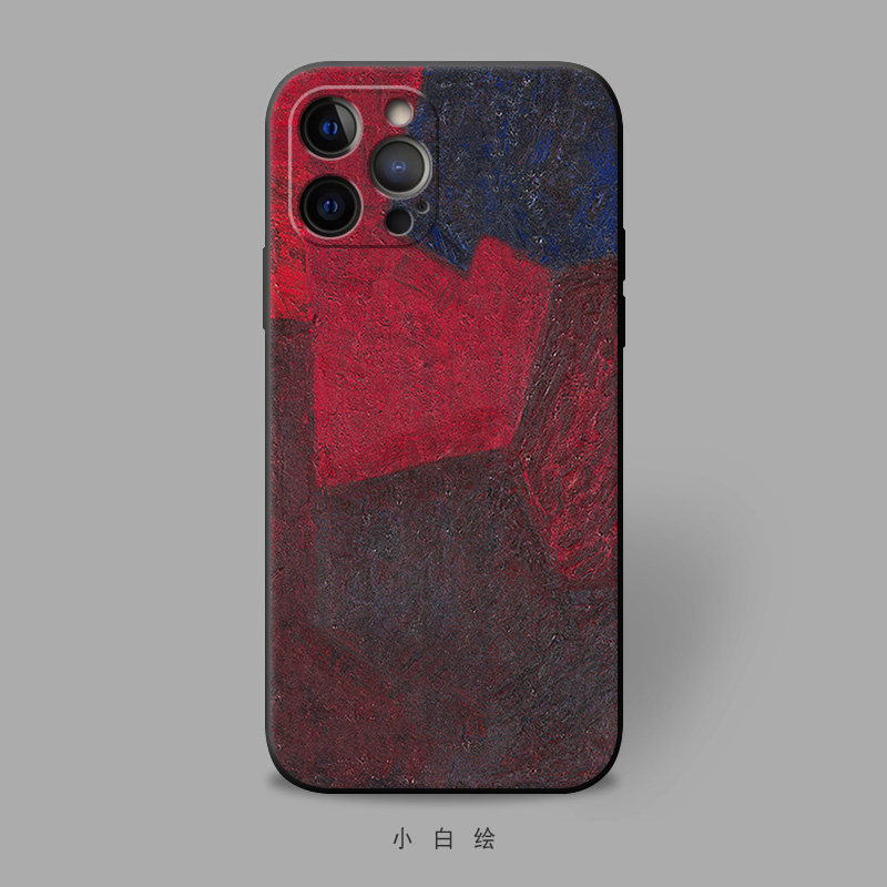 适用苹果12mini/xr/678pluse/11promax手机壳欧式抽象油画插画软