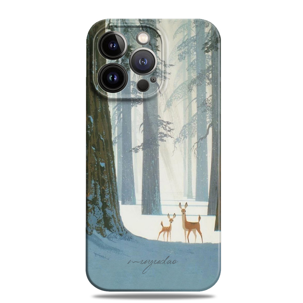 林深见鹿文艺复古手机壳全包防摔