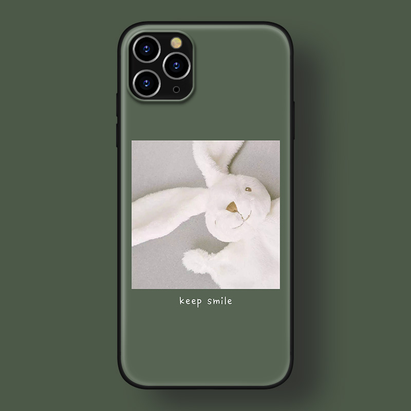 适用苹果12mini手机壳11promax/xr/iphone678pluse ins风可爱兔子