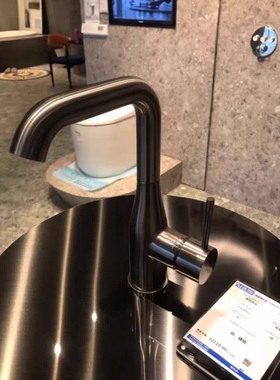 高仪32628A01冷热水混合台盆龙头 高出水口面盆龙头 石墨黑