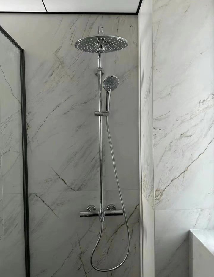 高仪26114001恒温淋浴花洒套装 带下出水口 260mm大顶喷 三种模式