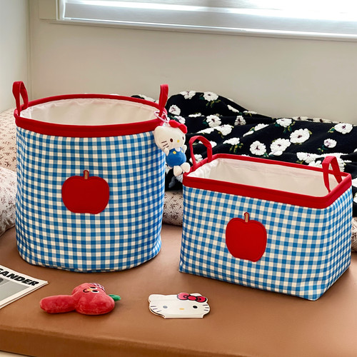 复古苹果可爱卫生间脏衣服收纳筐