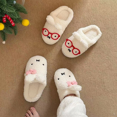 兔子ins冬天保暖居家外出月子鞋
