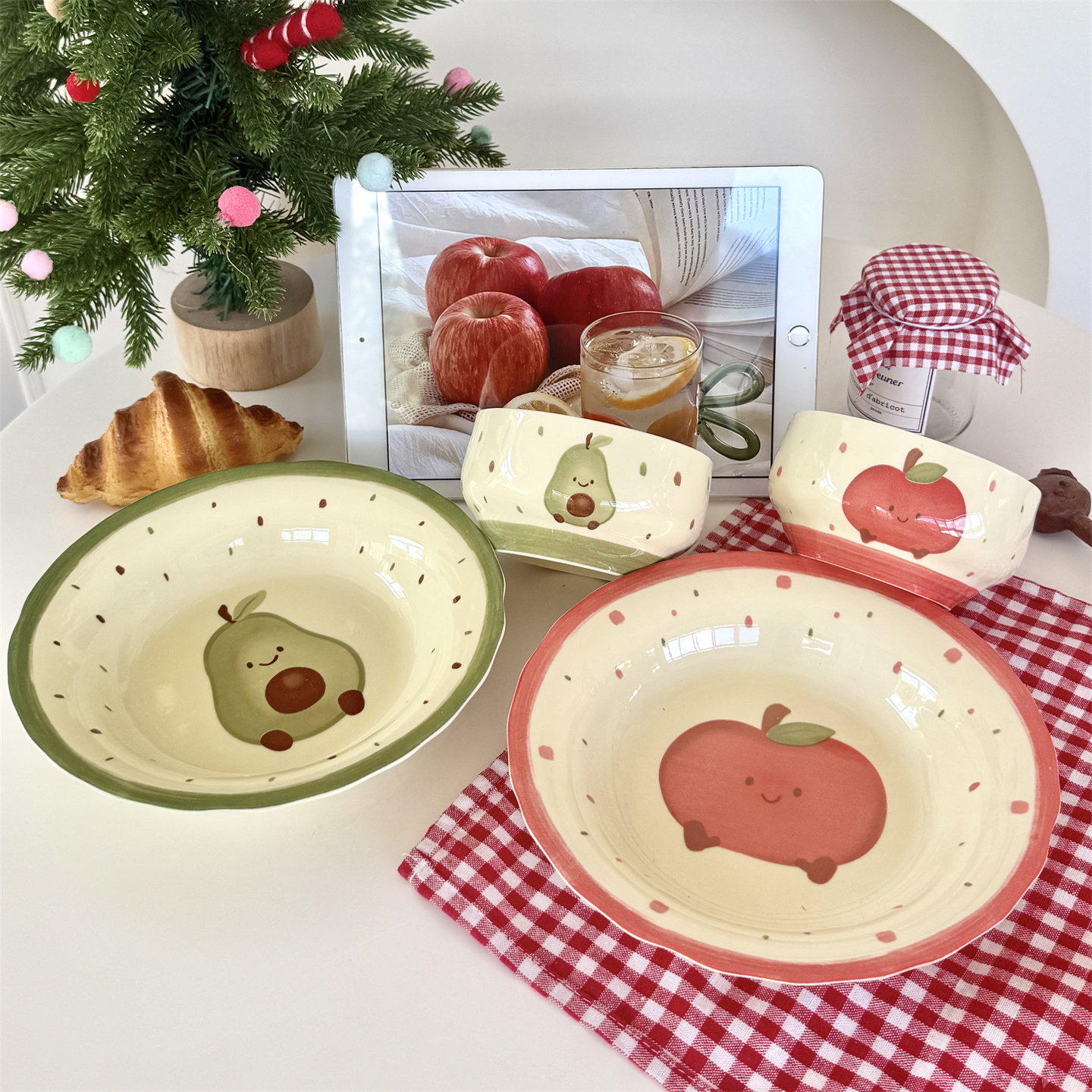 水果高颜值好看的盘子陶瓷深盘