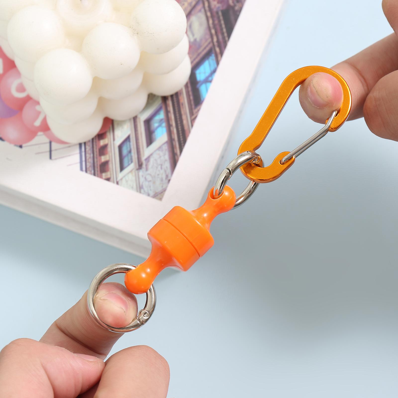 钥匙扣双保险失手绳挂钩对吸磁铁扣手套夹子磁吸扣大号升级款