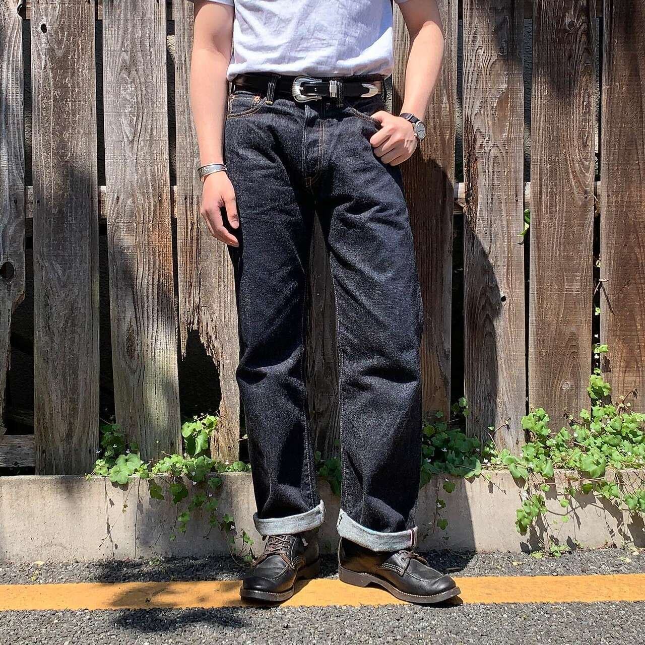 日本momotaro jeans桃太郎 0905sp 15.7oz出阵经典直筒休闲牛仔裤