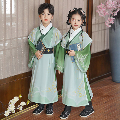 儿童汉服演出服男童国学服装